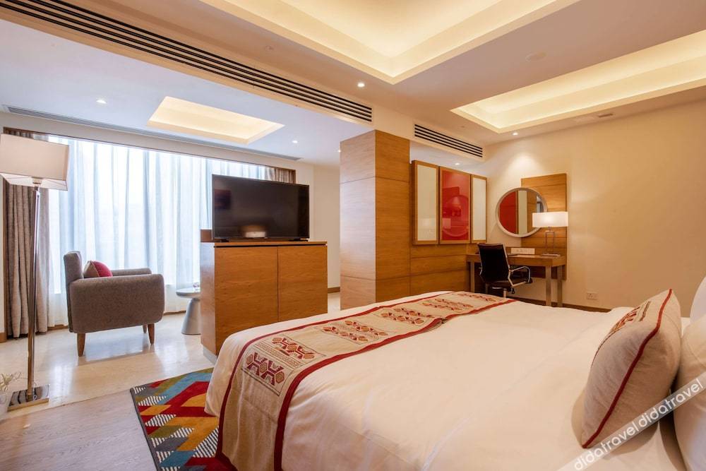 1张特大床,单间,城市景观,带小厨房的,无烟房