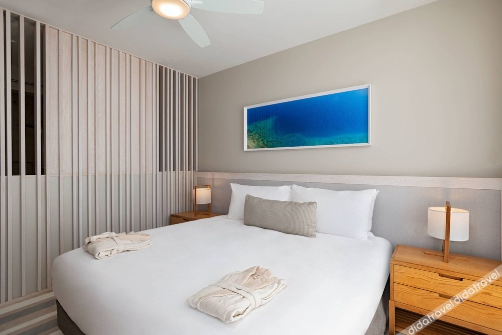 海景alaia套房，2卧室套房，卧室1：1张特大床，卧室2：1张特大床，海景