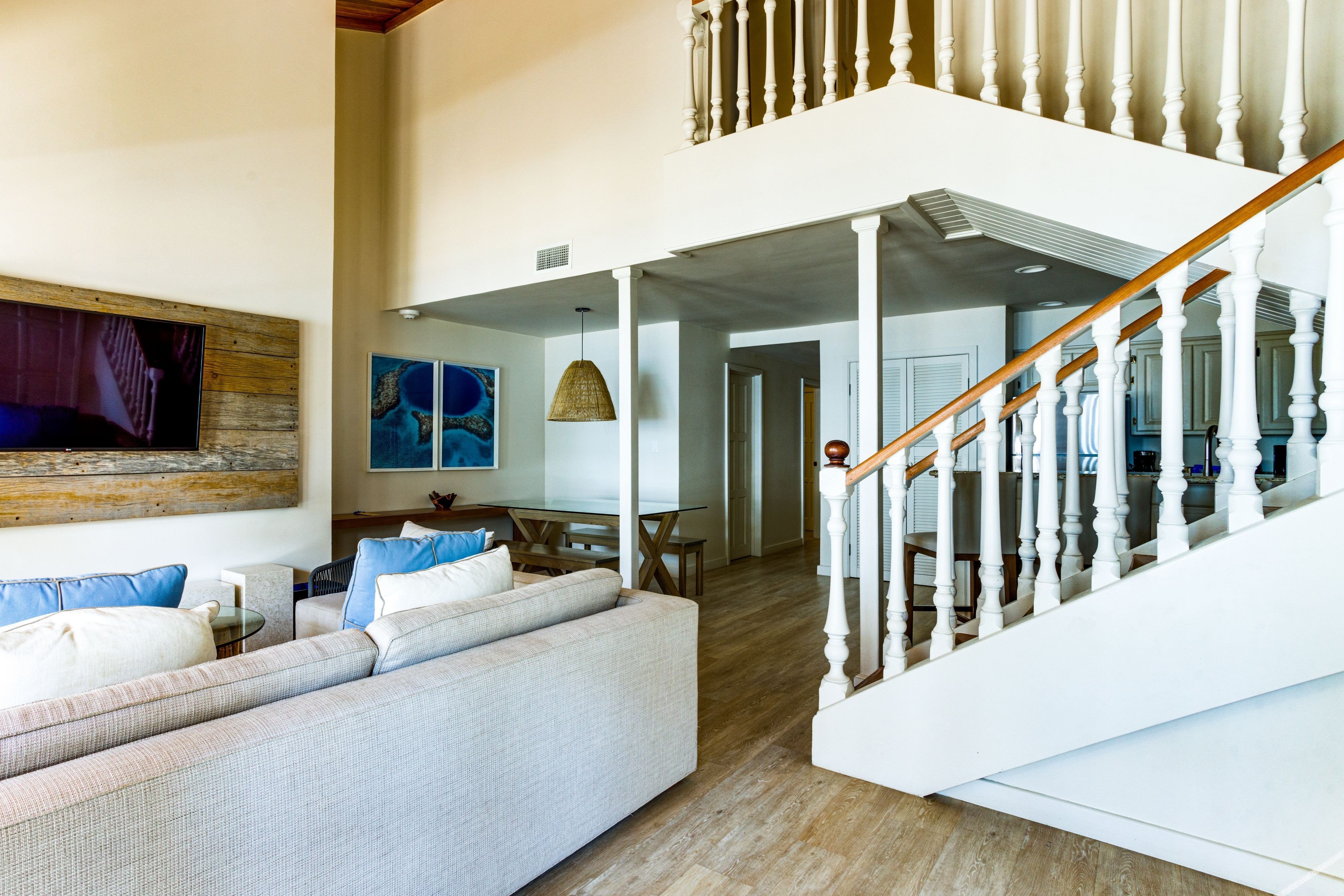 海滨礁石别墅，3卧室套房，阳台