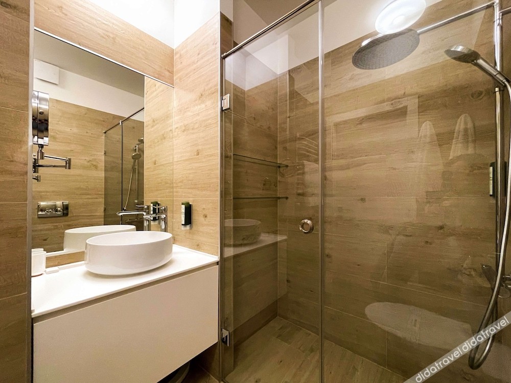 标准公寓, 1 张大床, 厨房, 城市景观