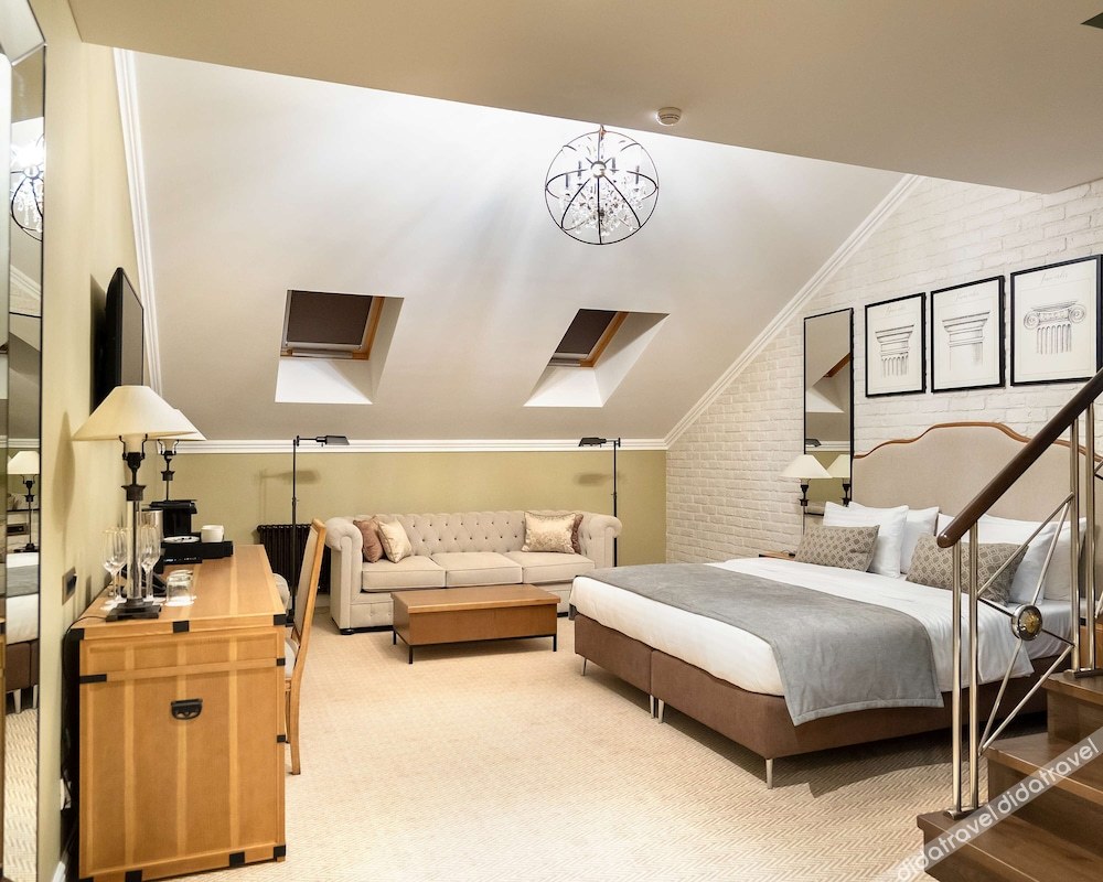 家庭套房, 多张床,城市景观