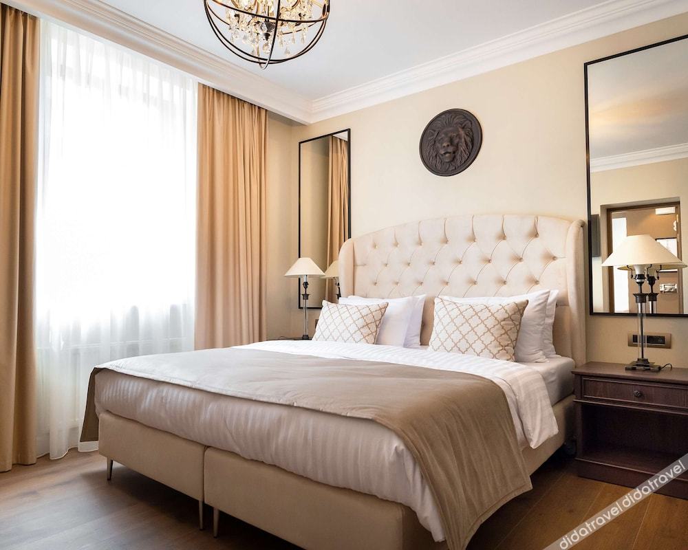 行政公寓, 1 张特大床, 厨房, 城市景观