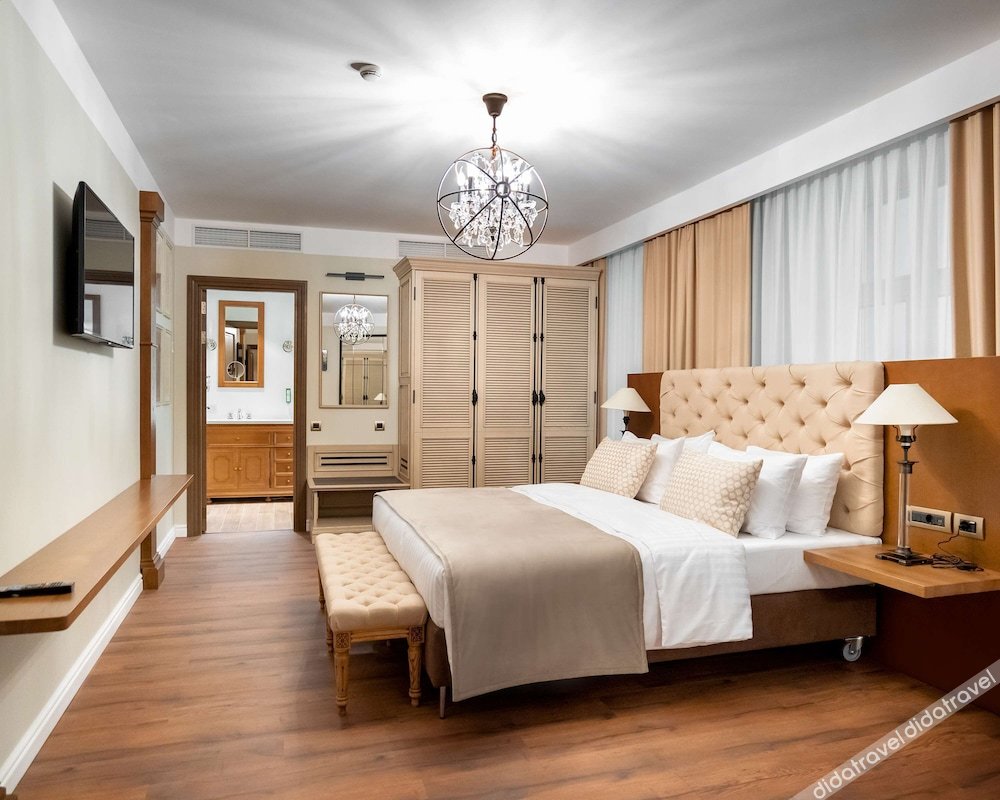 豪华套房（1张特大床，带浴缸、客厅）