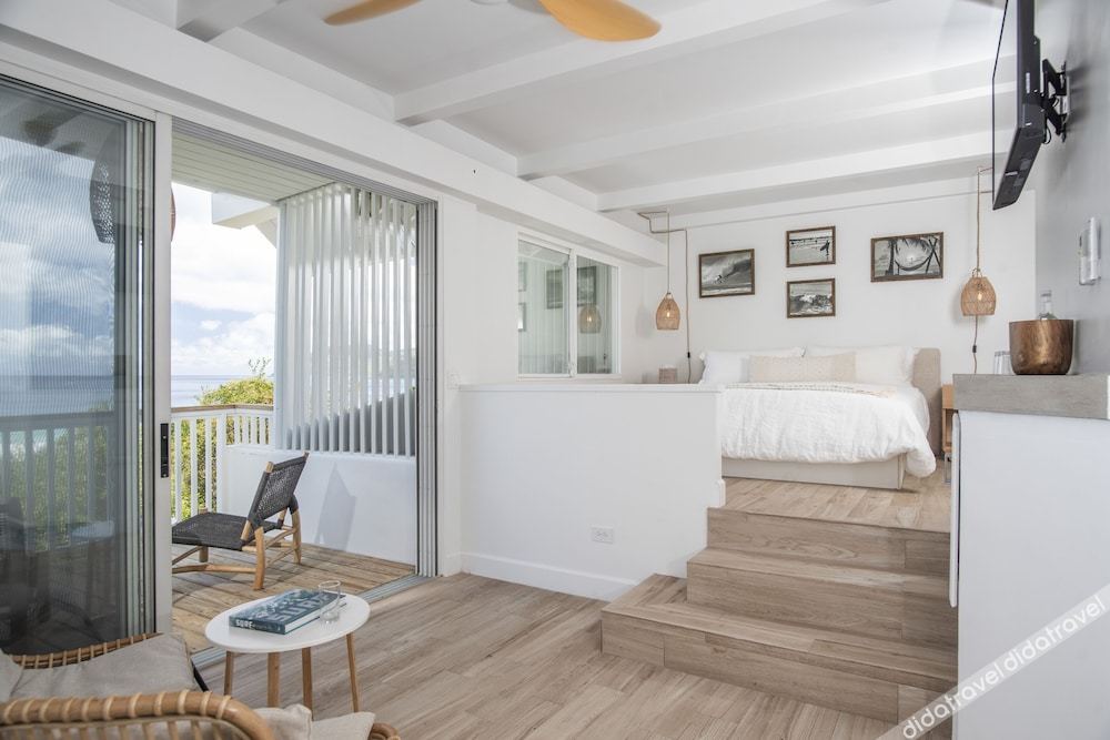 标准间，享有海景。